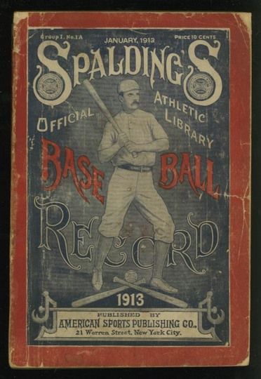 MAG 1913 Spalding's Official Baseball Record
